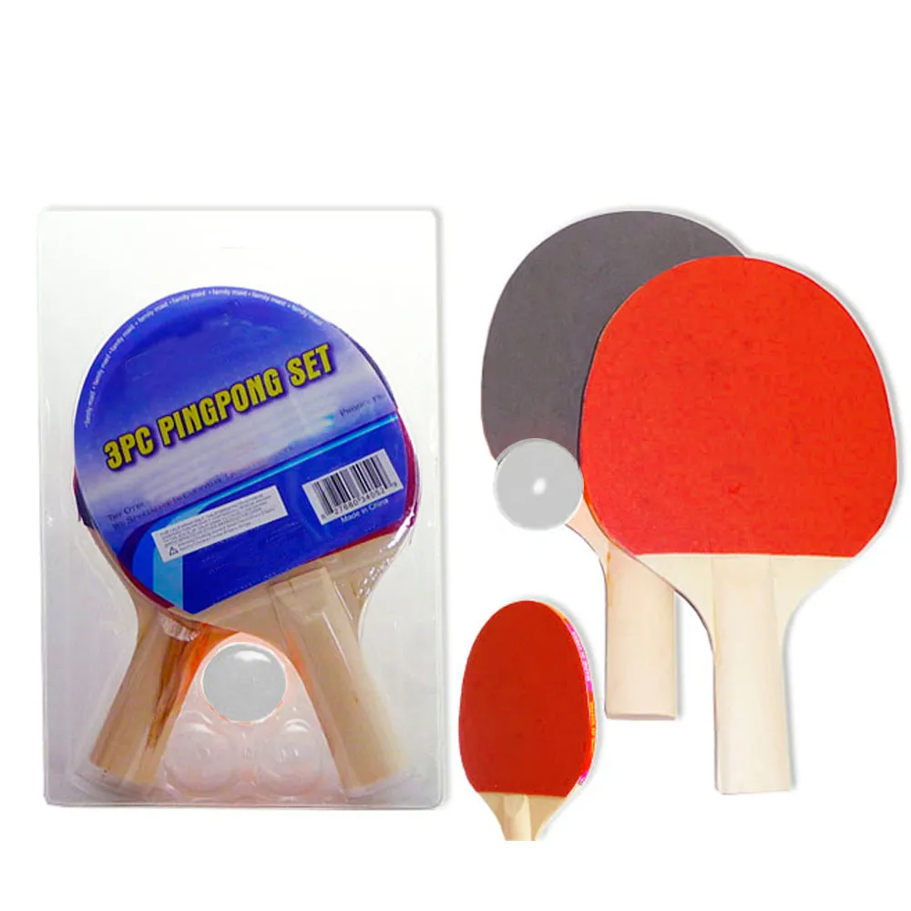 1 Pair Table Tennis Ping Pong Racket Paddle   3pcs Balls Racquet Set Tournament