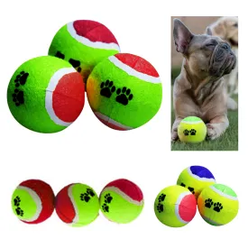 9 Pc Pet Dog Tennis Balls Doggie Toy Puppy Fetch Catch Play Thrower Cat Bounce
