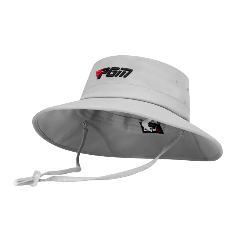 Adjustable Golf Bucket Hat for Men With Windproof Cord and Sweatband