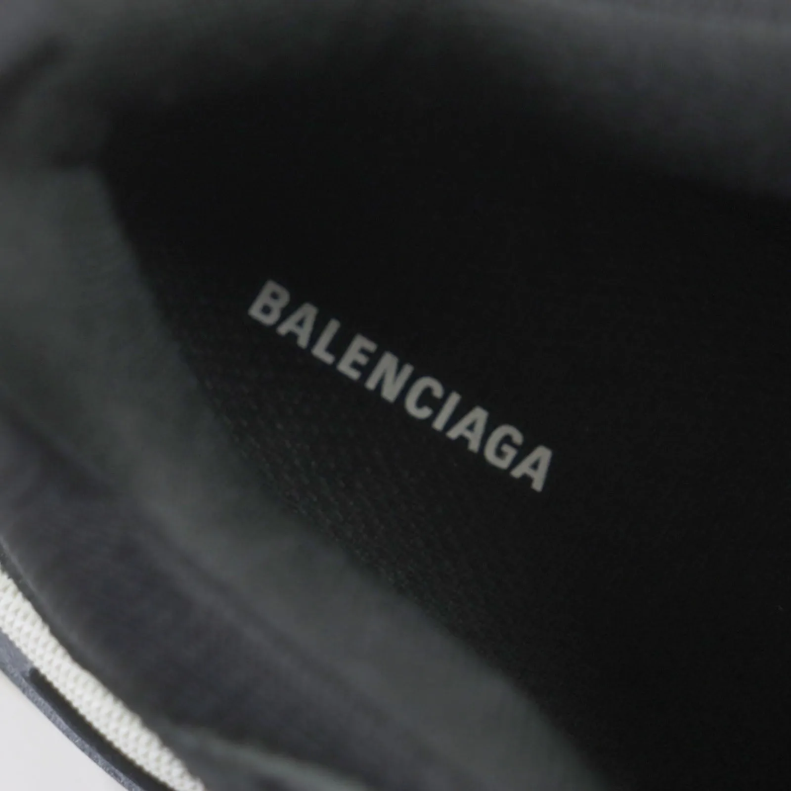 Balenciaga Triple S Logo Leather Nylon Sneakers