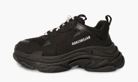 Balenciaga Triple S "Black White Laces"