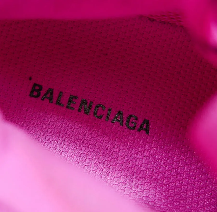 Balenciaga women's pink Triple S Clear Sole Sneakers