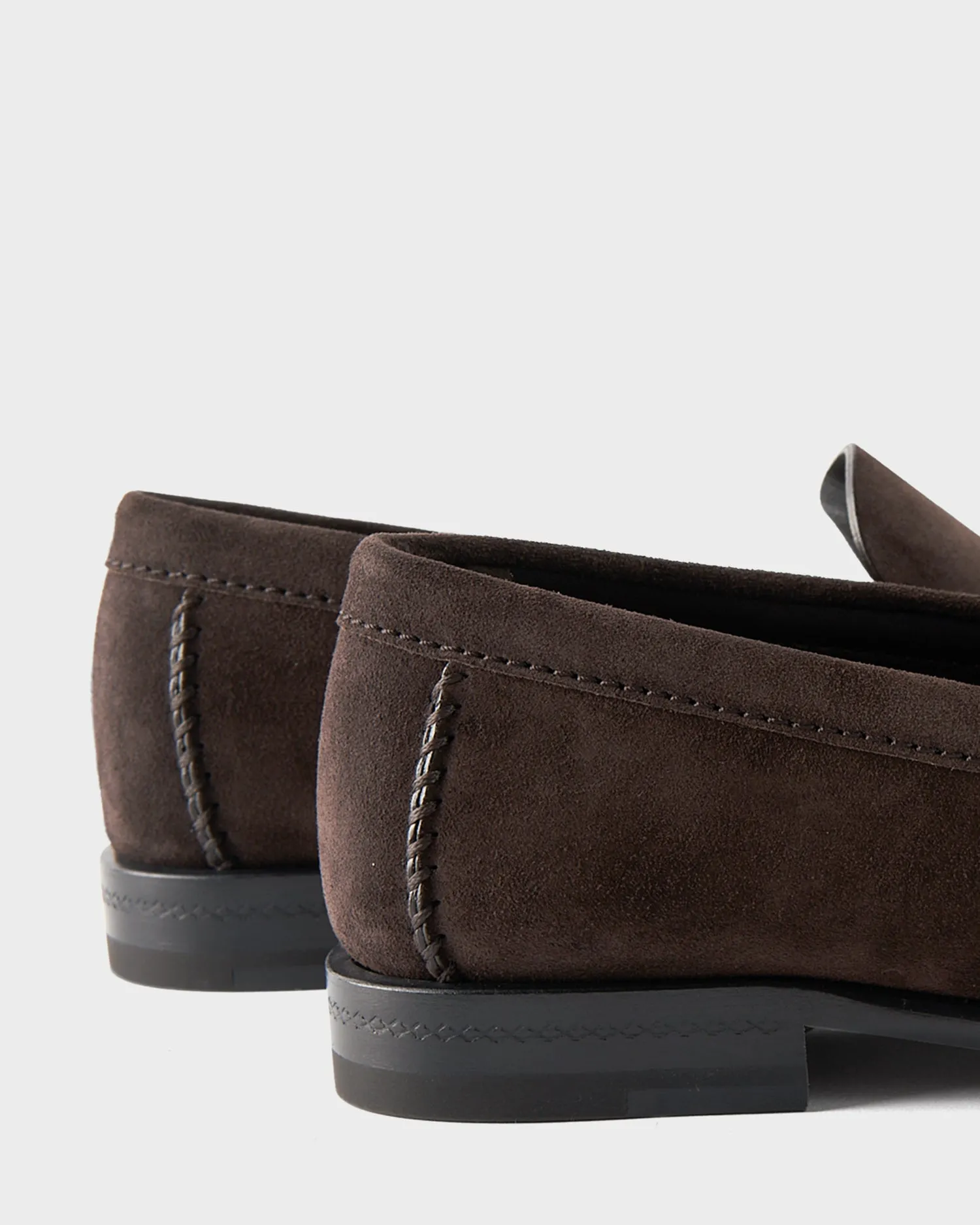 Brown Suede Boston Moccasins