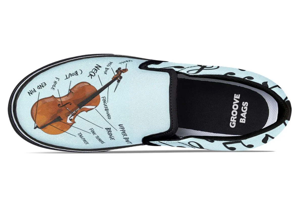 Cello Diagram Slip-On Shoes