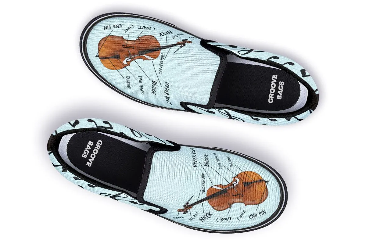 Cello Diagram Slip-On Shoes