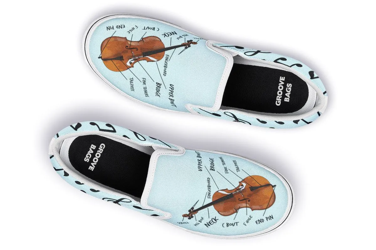 Cello Diagram Slip-On Shoes