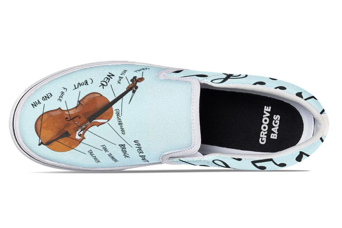 Cello Diagram Slip-On Shoes