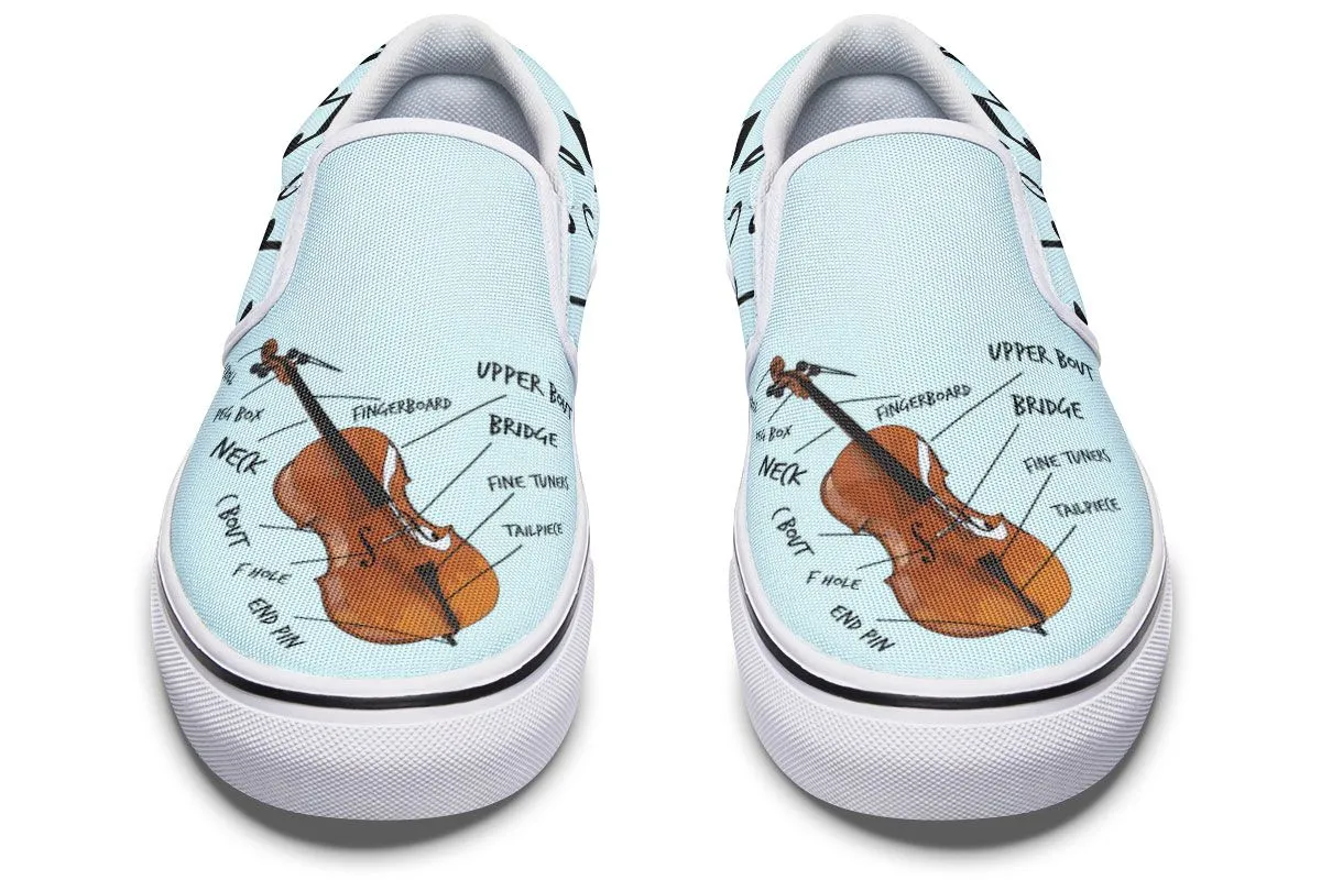 Cello Diagram Slip-On Shoes