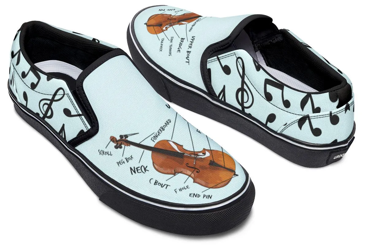 Cello Diagram Slip-On Shoes