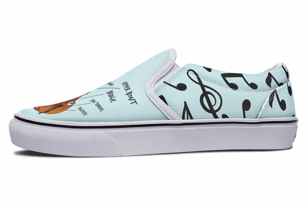 Cello Diagram Slip-On Shoes