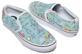 Chemist Pattern Slip-On Shoes