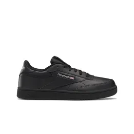 CLUB C JR'S Black/Charcoal Leather Lifestyle Shoes