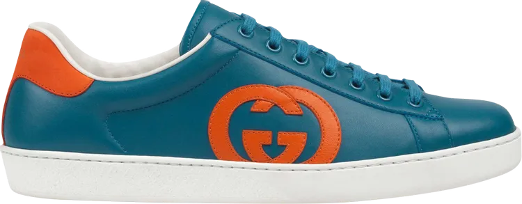 Gucci Ace Interlocking G Sneakers - Blue Orange