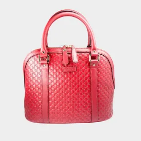 Gucci  Leather Top Handle Dome Bag