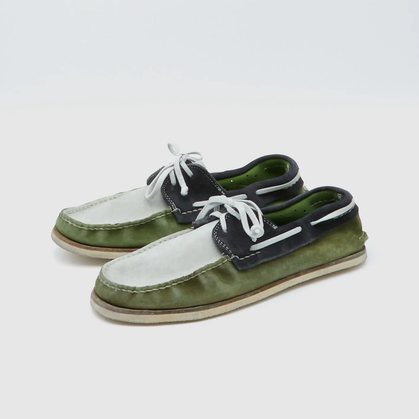 n.d.c. made by hand Cayuko Special Hard Washed Boat Shoes