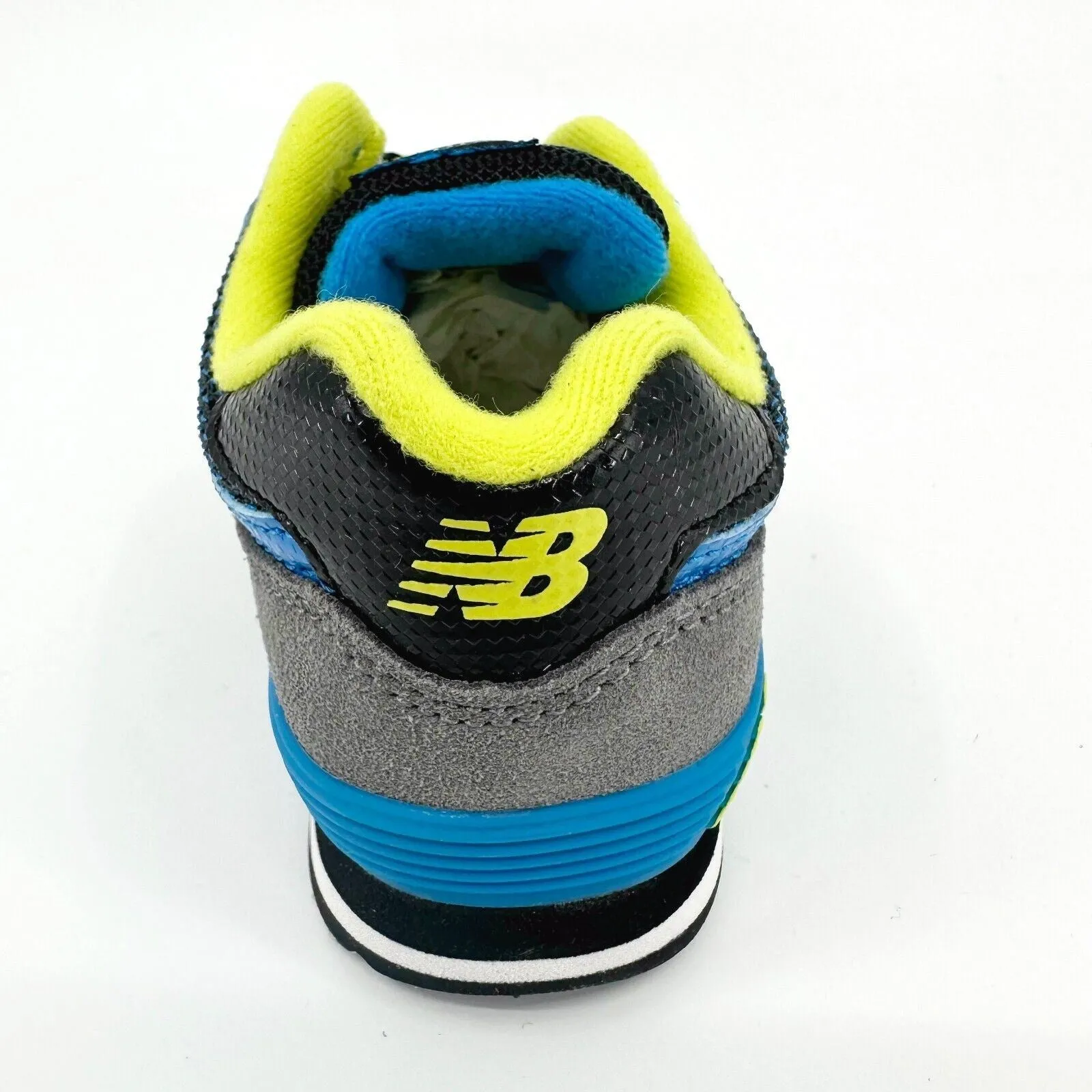 New Balance 574 Classics Black Blue Lime Infant Casual Sneakers KL57403I