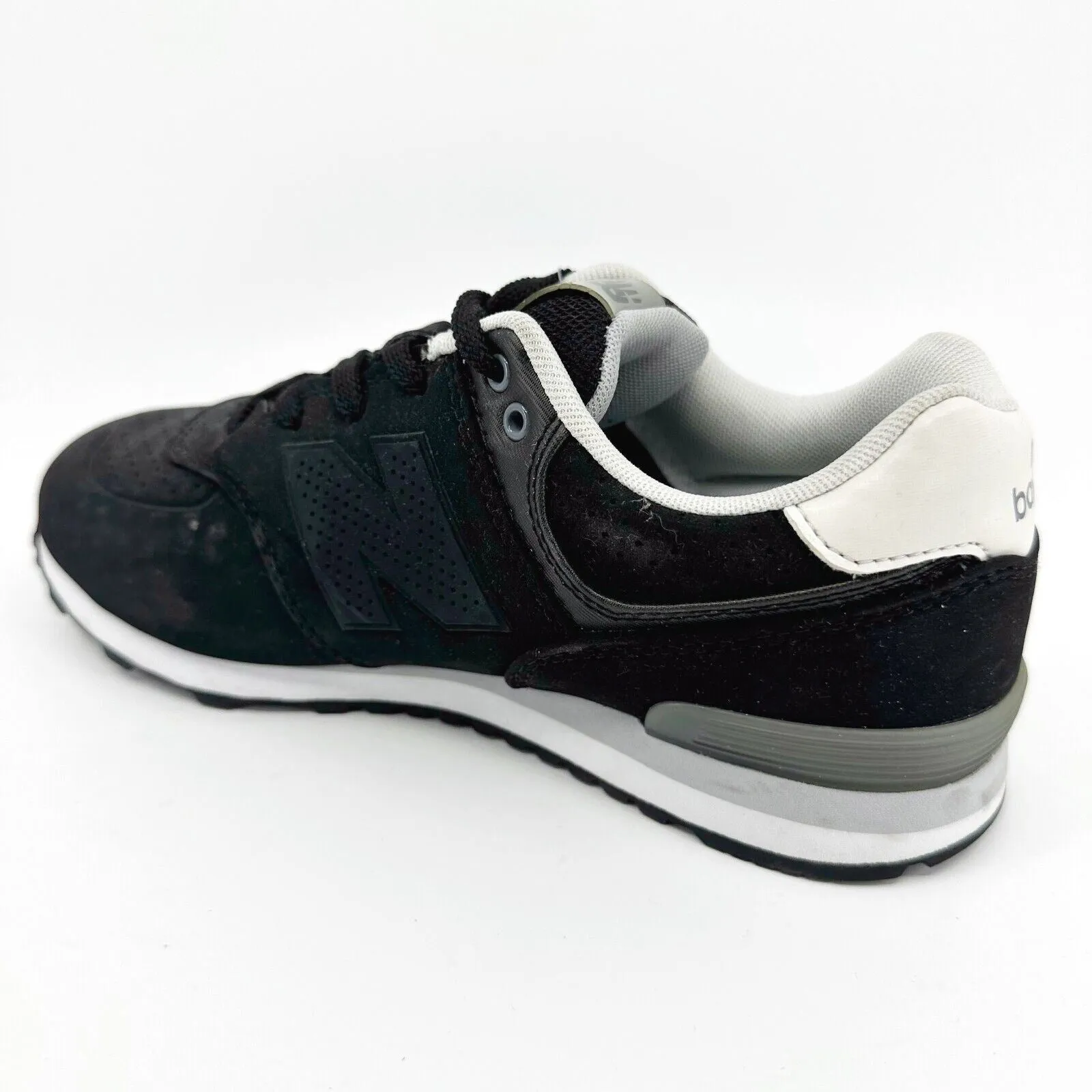 New Balance 574 Classics Black White Kids Size 5 Running Sneakers KL574A1G