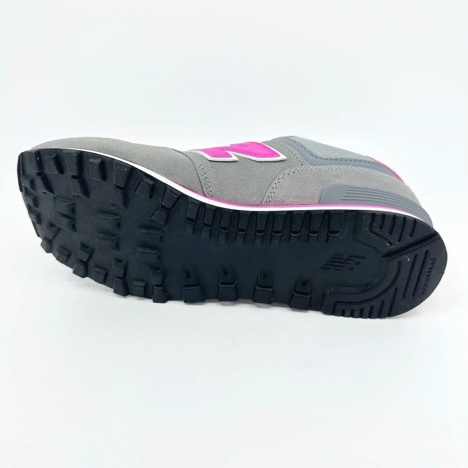 New Balance 574 Classics Grey Pink Suede Kids Running Sneakers KL574CDG