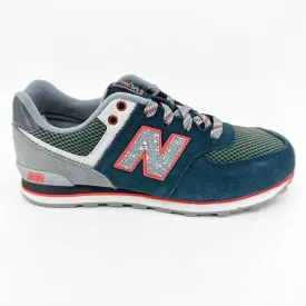New Balance 574 Classics Navy Blue Grey Kids Running Sneakers KL57401P