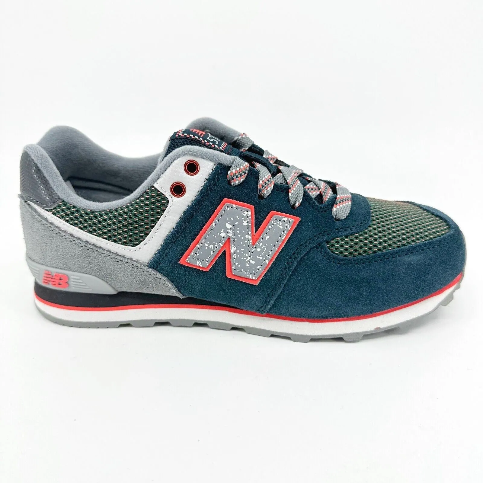 New Balance 574 Classics Navy Blue Grey Kids Running Sneakers KL57401P