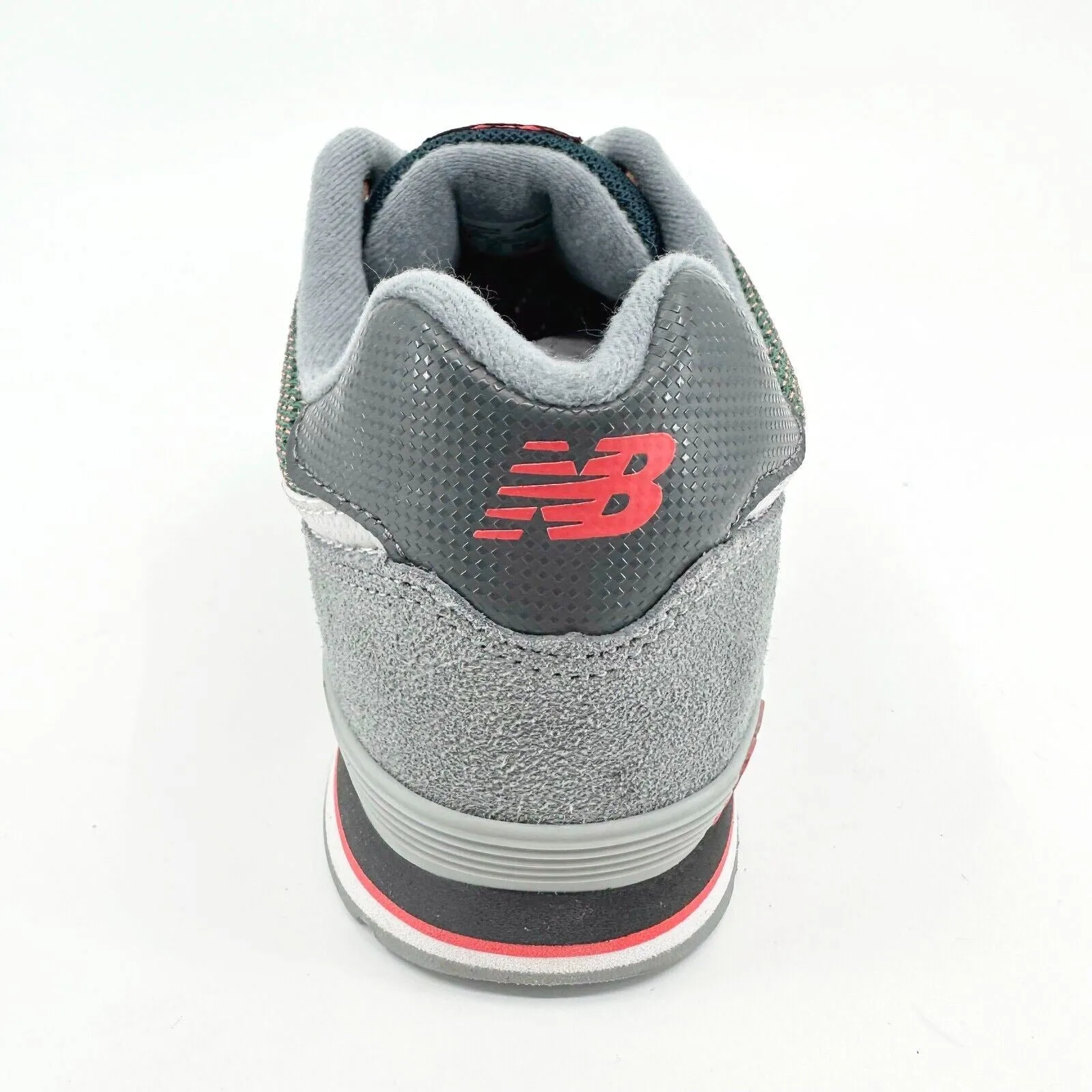 New Balance 574 Classics Navy Grey Red Suede Kids Running Sneakers KL57401G