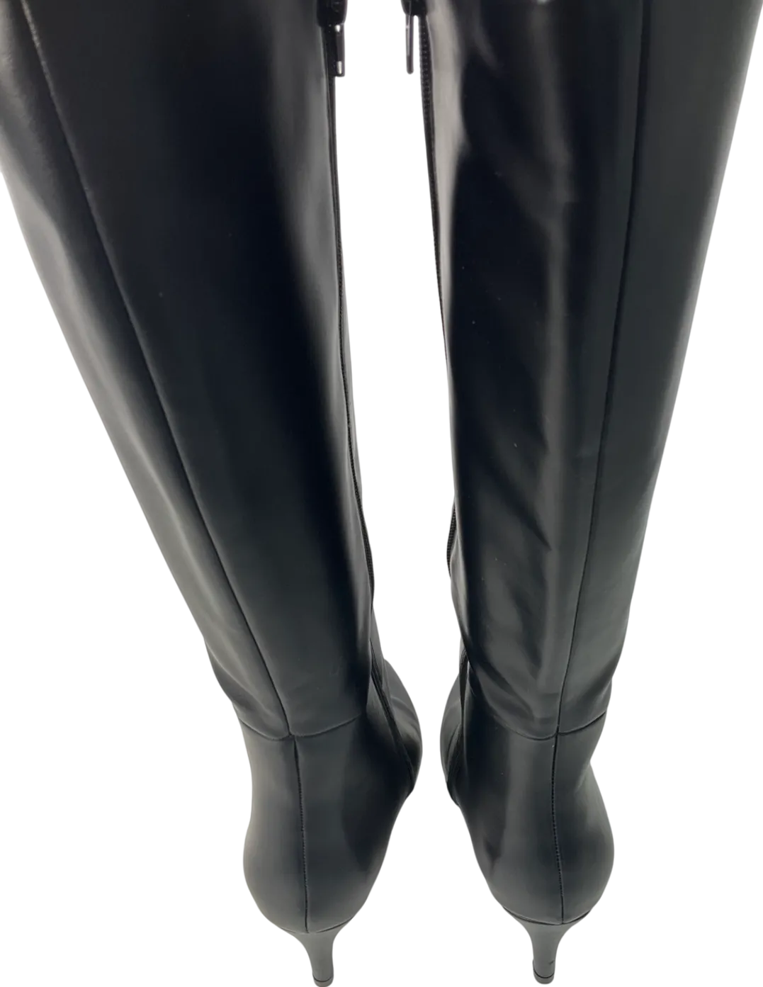 SimplyBe Black Kitten Heel Knee High Boots UK 7 EU 40 👠