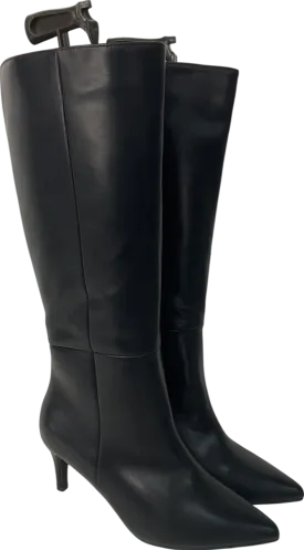 SimplyBe Black Kitten Heel Knee High Boots UK 7 EU 40 👠
