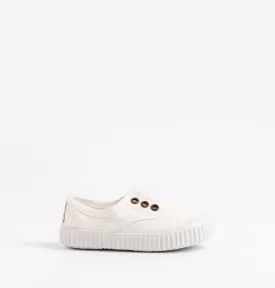 Slip on Canvas Shoe, Blanco/White