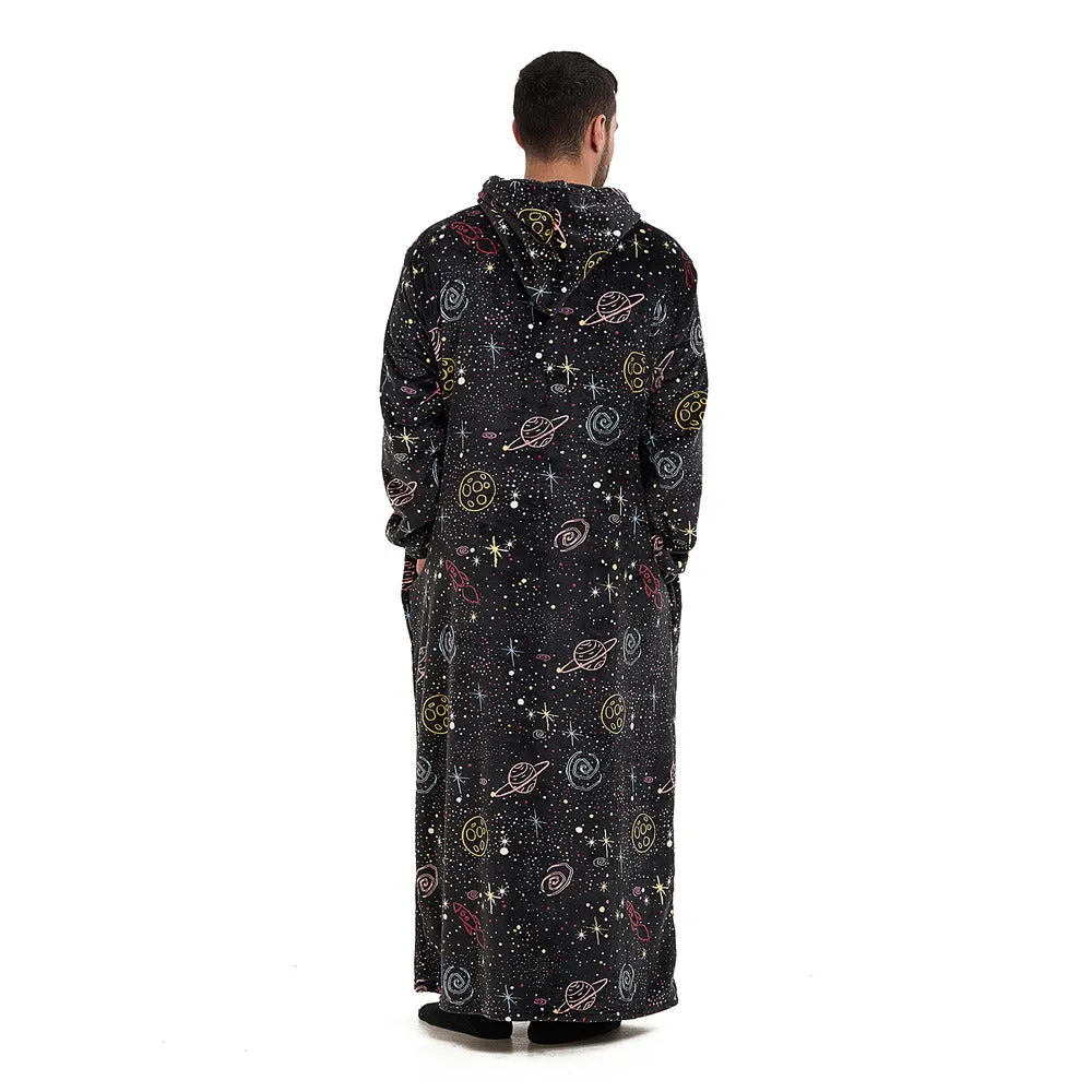 Snuggs Monk Wearable Blanket Black Space