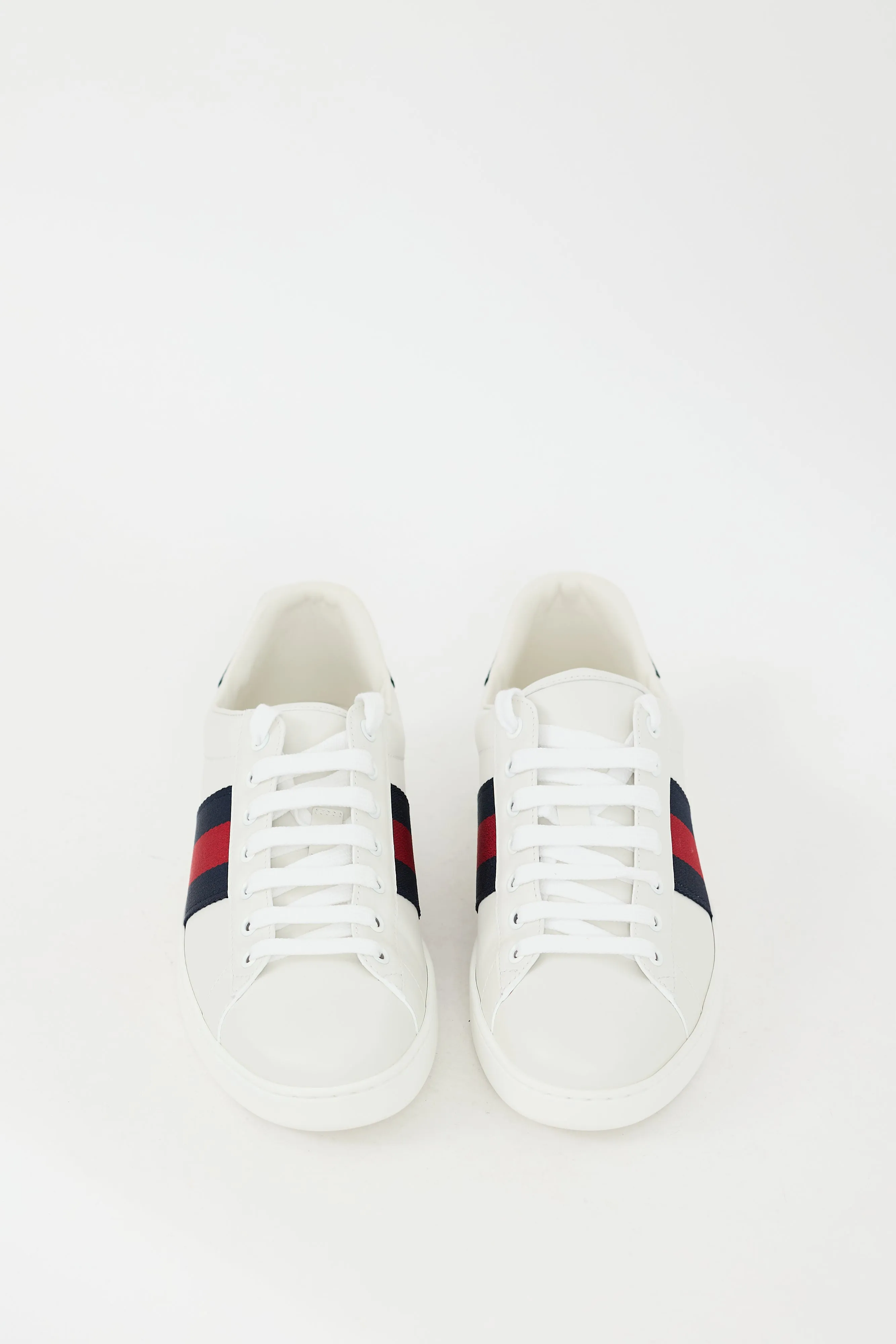 White & Multicolour Leather Ace Sneaker