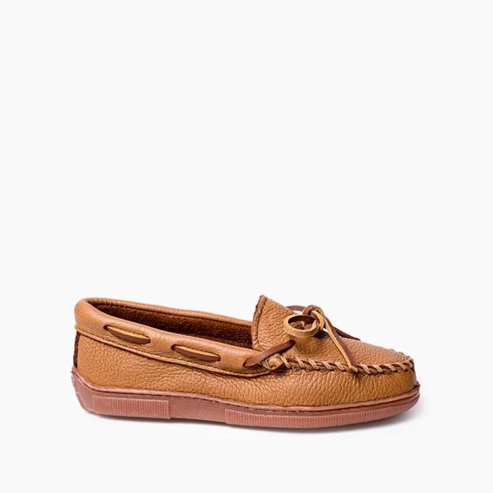 Women's Minnetonka Moosehide Classic Natural Moccasin
